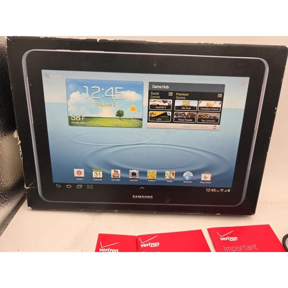 Samsung Galaxy Tab 2 SCH-1915 8GB, Wi-Fi, 10.1in - Titanium Silver FOR REPAIR